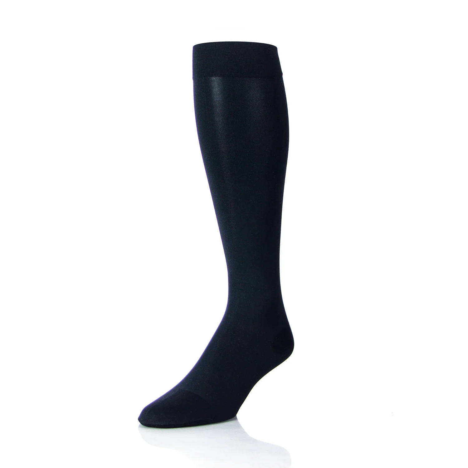 compression-socks-for-men-30-40-mmhg-knee-high-black-circutrend-full-view